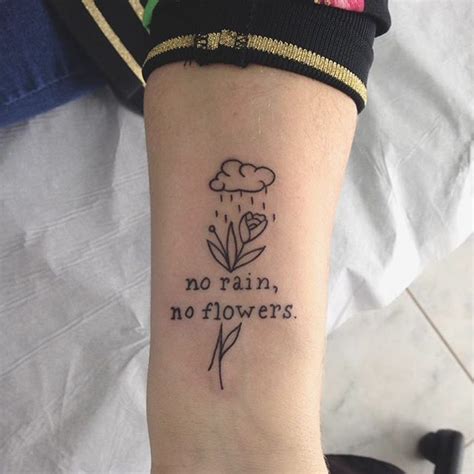 thigh tattoos no flowers|71 Inspirational No Rain No Flowers Tattoo Designs。